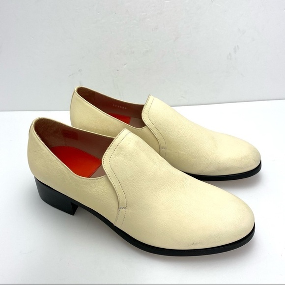 Paul Smith Slip on Leather Classic Loafer in Cream main image 11